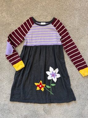 Girls Hanna Anderson Sweater Dress- Size 140